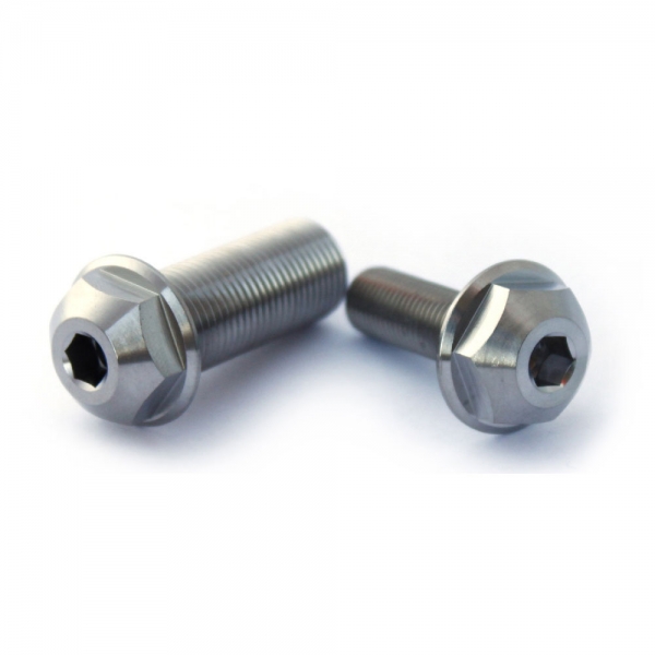 Armour bikes Hub Bolts set Ti Odyssey Clutch Set 1pc. And 14x1.25mm and 1pc. 3/8x24tpi Silver